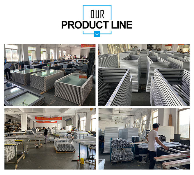 shanghai xuanyu building windows and doors co.,ltd lini produksi pabrikan